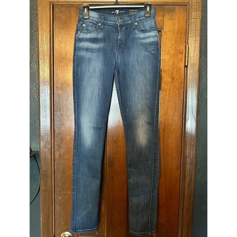 7 for all mankind Roxanne Mid Rise size 25 made in USA